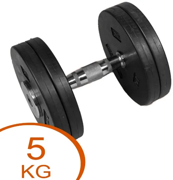 Eurosport Feste Gummi Hanteln 5kg (1 St.)